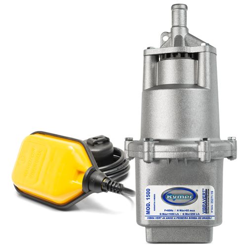 Bomba Submersa De Poço Rymer 1500 + Boia De Nivel em 110/127V