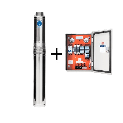 Bomba Submersa Leão 4" Polegadas 4R3RPA-09 3/4Cv 380V Trifasico Com Painel