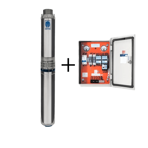 Bomba Submersa Leão 4" Polegadas 4R3PA-13 1,5Cv 380V Trifasico Com Painel